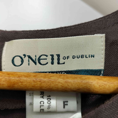 オニールオブダブリン ONEIL OF DUBLIN リネンノースリーブワンピース レディース F