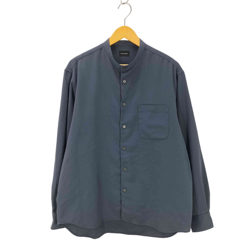 ユナイテッドアローズグリーンレーベルリラクシング UNITED ARROWS green label relaxing クリスプツイル ジャストルーズ バンドカラー シャツ メンズ JPN:L