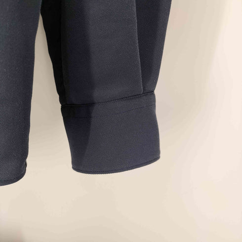ユナイテッドアローズグリーンレーベルリラクシング UNITED ARROWS green label relaxing クリスプツイル ジャストルーズ バンドカラー シャツ メンズ JPN:L