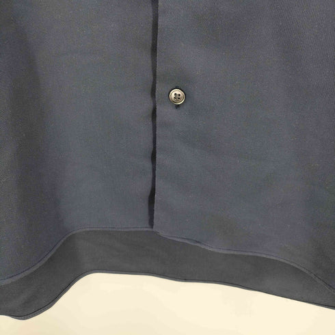 ユナイテッドアローズグリーンレーベルリラクシング UNITED ARROWS green label relaxing クリスプツイル ジャストルーズ バンドカラー シャツ メンズ JPN:L