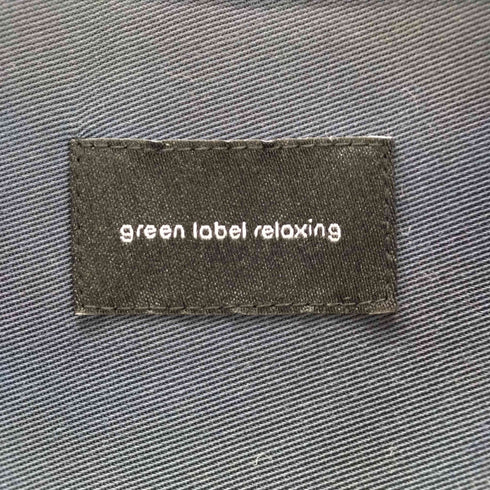 ユナイテッドアローズグリーンレーベルリラクシング UNITED ARROWS green label relaxing クリスプツイル ジャストルーズ バンドカラー シャツ メンズ JPN:L