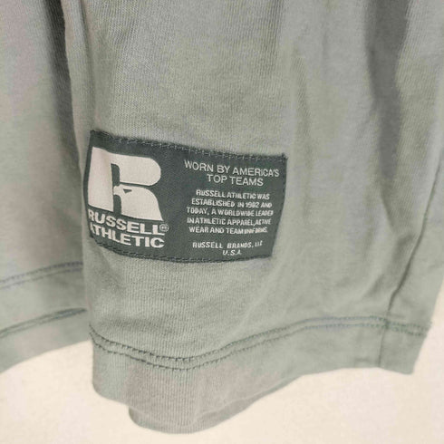 ラッセルアスレチック RUSSELL ATHLETIC USA製 ロゴ刺繍クルーネックコットン S/S Tシャツ メンズ import:L