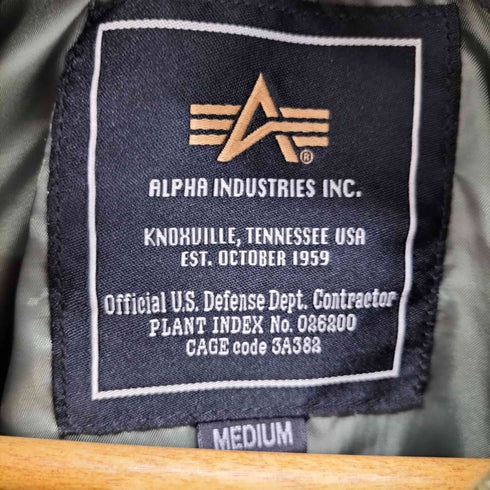 アルファインダストリーズ ALPHA INDUSTRIES コットンツイルMA-1フライトジャケット メンズ JPN:M