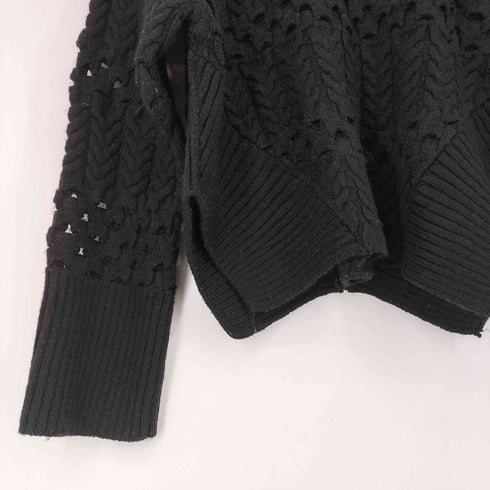 ザラ ZARA 変形カッティング編み込みニット レディース JPN:M