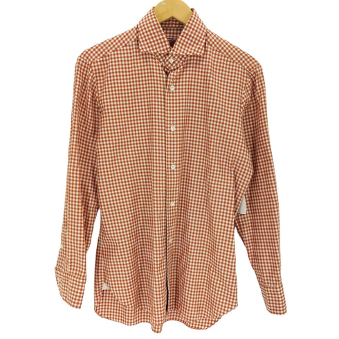 dandylife イタリア製 コットンチェックドレスシャツ メンズ 39 151/2