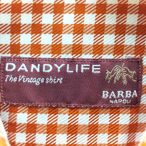 dandylife イタリア製 コットンチェックドレスシャツ メンズ 39 151/2