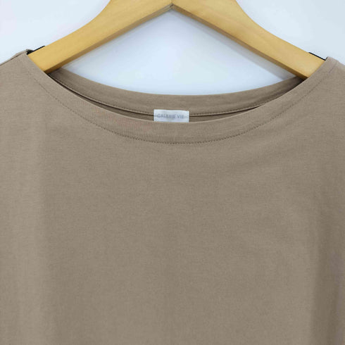 ギャルリーヴィー GALERIE VIE 19SS ファインコットン ボートネックワンピース レディース 36