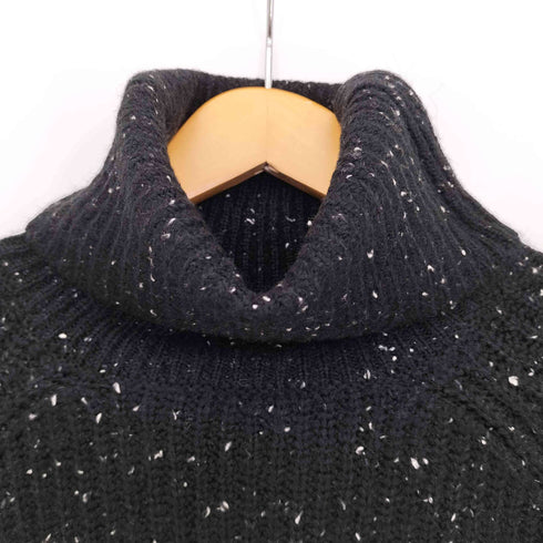 ザラ ZARA ネップ タートルネック ニット レディース import:M
