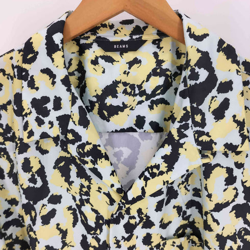 ビームス BEAMS 23SS ルーズフィット プリント オープンカラーシャツ メンズ JPN:M