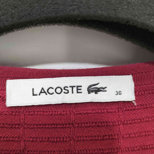 ラコステ LACOSTE クルーネック ナイロン L/S ワンピース レディース FR:36