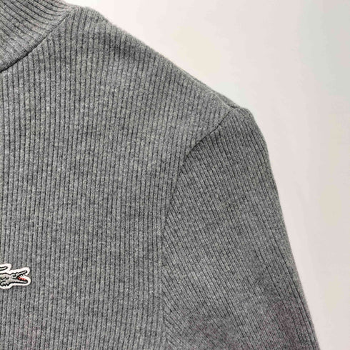 ラコステ LACOSTE ハイネックコットンカットソー リブニット レディース EUR:38