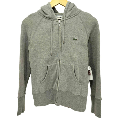 ラコステ LACOSTE ダブルネーム ジップアップパーカー レディース FR:34