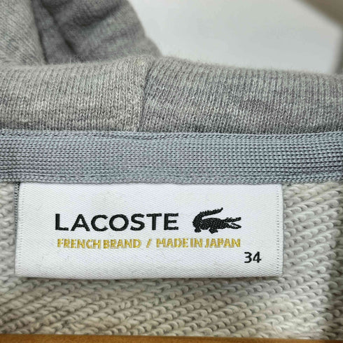 ラコステ LACOSTE ダブルネーム ジップアップパーカー レディース FR:34
