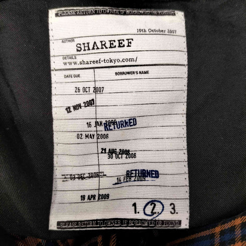 シャリーフ SHAREEF 16SS RAYON CHECK BIG SHIRTS メンズ JPN:2