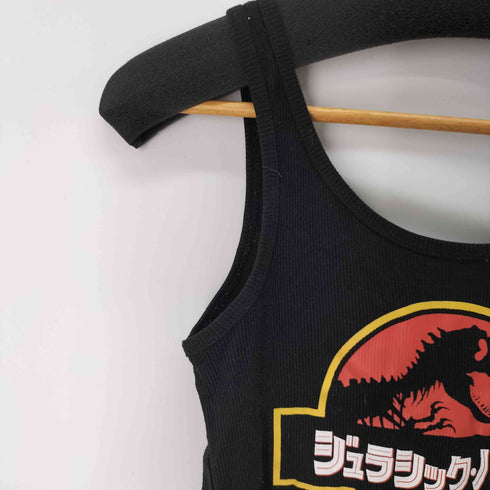 フロントプリント タンクトップ レディース import:S