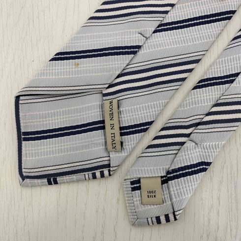 バーバリーロンドン BURBERRY LONDON イタリア製 シルク100 ストライプ ネクタイ メンズ