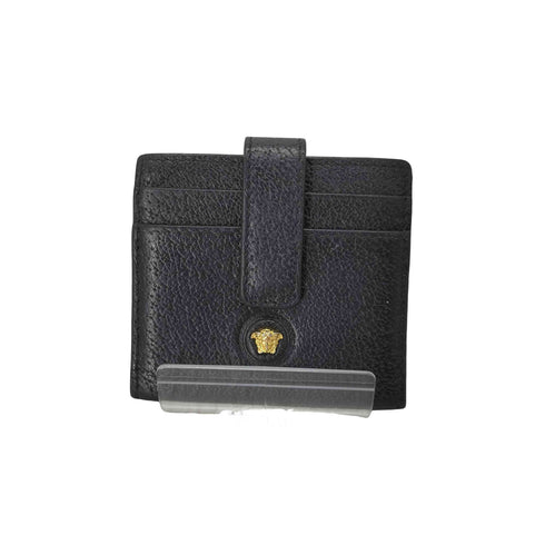 ヴェルサーチ VERSACE フロントロゴ レザーカードケース レディース