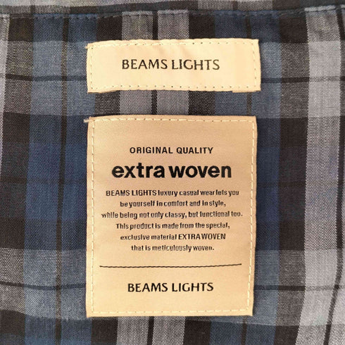 ビームスライツ BEAMS Lights ミックス ウーブンステンカラーコート メンズ JPN:L