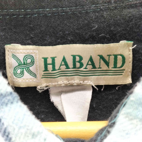 ハバンド HABAND スリーブフリルリメイクチェックネルシャツ レディース