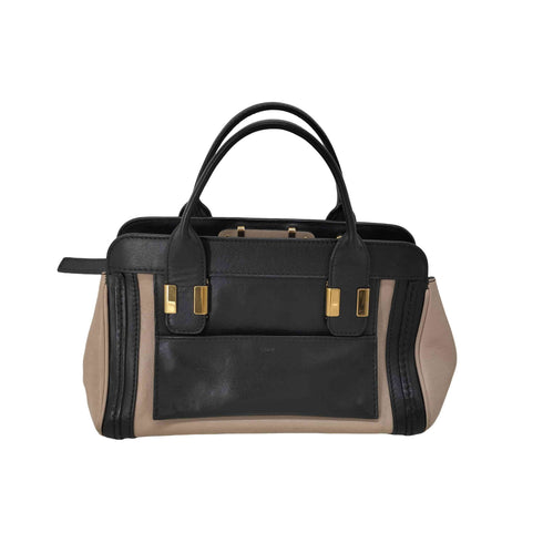 クロエ Chloe イタリア製 ALICE アリス レザー切替ハンドバッグ レディース