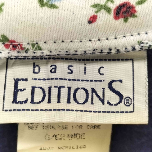 ベーシックエディションズ BASIC EDITIONS レイヤードデザインプリントスウェット レディース import:L