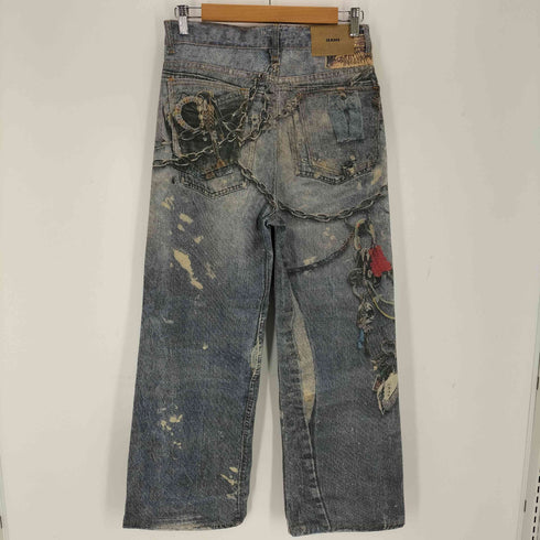 チェーンプリントデニムパンツ レディース JPN:M