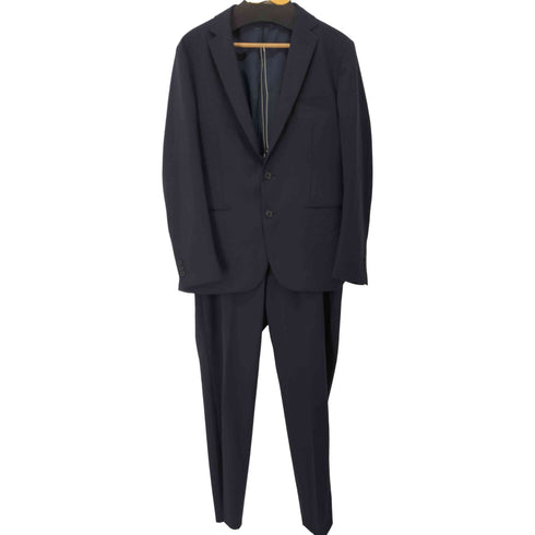 ワークトリップアウトフィッツグリーンレーベル リラクシング WORK TRIP OUTFITS GREEN LABEL RELAXING サージ無地マジコンスリム スーツ セットアップ メンズ JPN:L