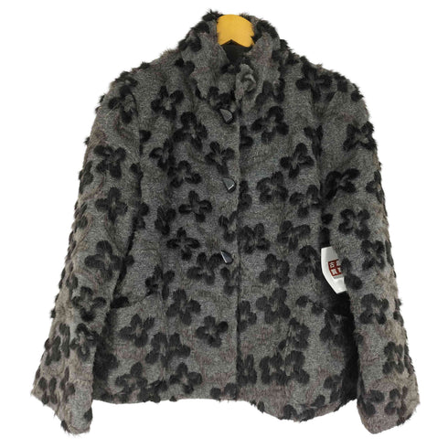 ORPHEAN 花柄シャギーニット アルパカ混 レディース