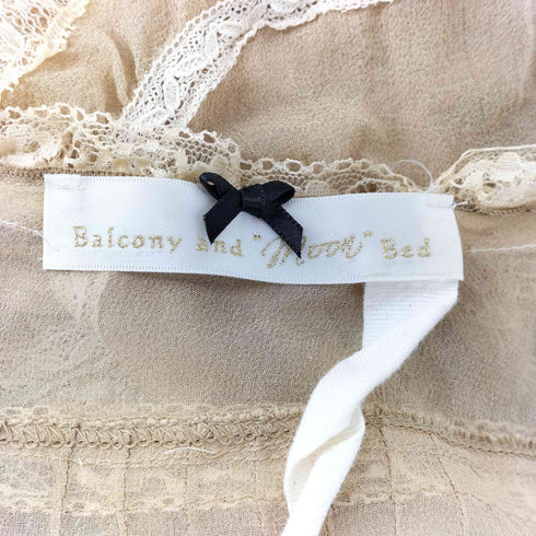 balcony and moon bed レースデザインワンピース レディース