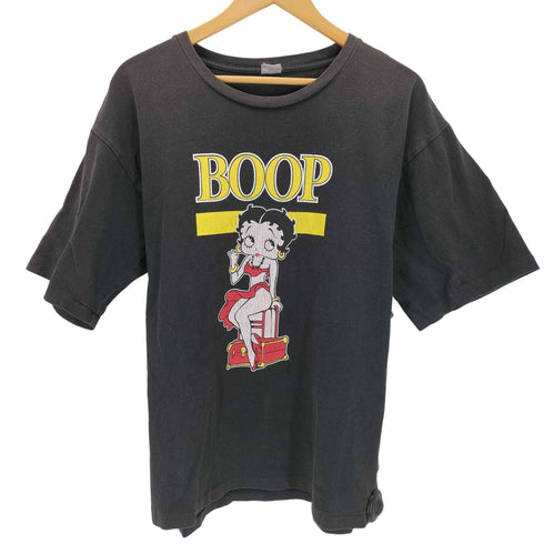 90S boop キャラクタープリント Tシャツ シングルステッチ メンズ