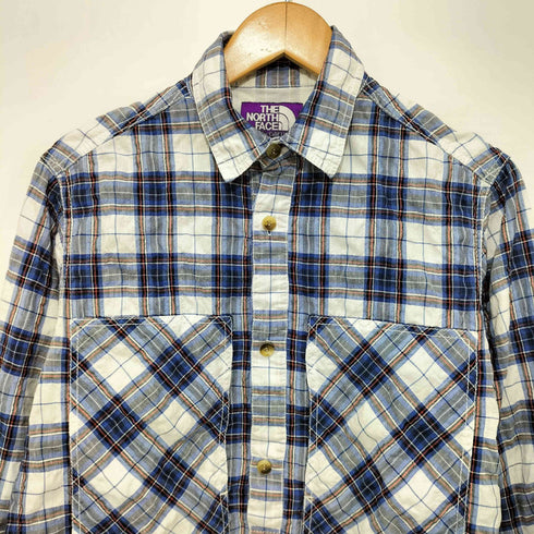 ノースフェイスパープルレーベル THE NORTH FACE PURPLE LABEL L/S チェックシャツ メンズ import:M