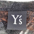 ワイズ Ys ストール付きカーディガン チェック柄 リネン レディース JPN:2