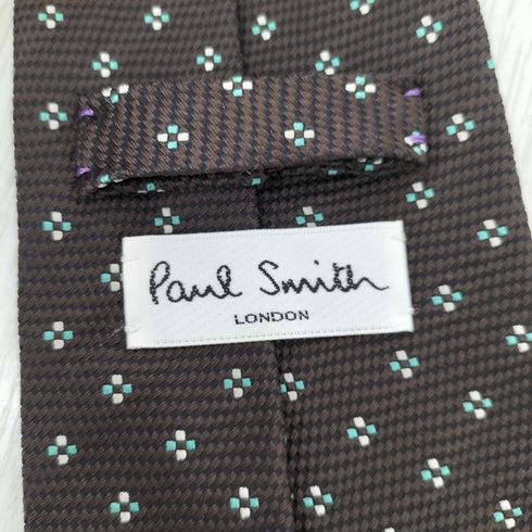 ポールスミスロンドン Paul Smith LONDON 総柄シルクネクタイ メンズ