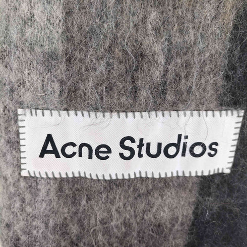アクネストゥディオズ ACNE STUDIOS モヘアチェックスカーフ 大判マフラー レディース