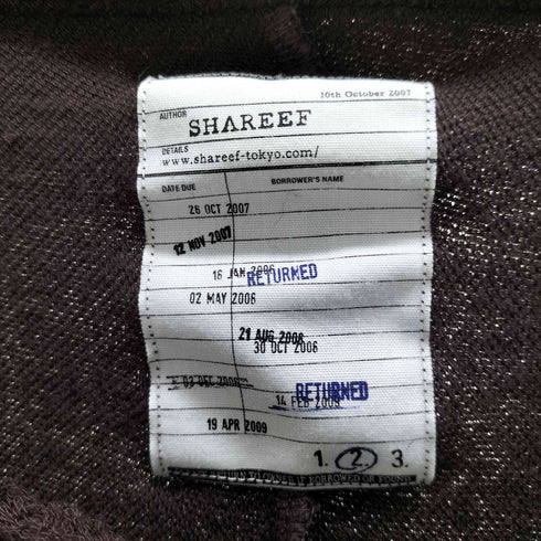 シャリーフ SHAREEF 20SS RAYON PILE BELTED S/S T メンズ JPN:2