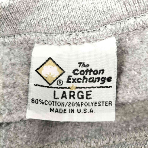 ザコットンエクスチェンジ THE COTTON EXCHANGE 90s- USA製 フロント刺繍クルーネックスウェット メンズ JPN:L