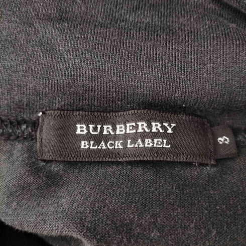 バーバリーブラックレーベル BURBERRY BLACK LABEL フロントプリントタートルネックカットソー メンズ JPN:3