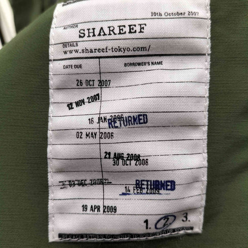シャリーフ SHAREEF 別注 BODY BAG VEST ボディ バッグ ベスト メンズ JPN:2