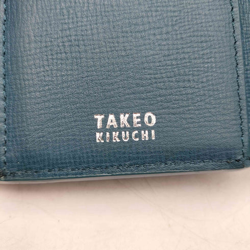 タケオキクチ TAKEO KIKUCHI シボ レザー コンパクト ウォレット 3つ折り 財布 メンズ
