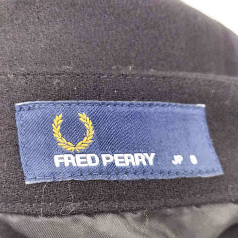 フレッドペリー FRED PERRY ロゴ刺繍 タック フレア スカート レディース 8