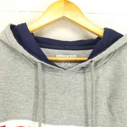 ステイプル staple ロゴ刺繍裾Vガゼットプルオーバーパーカー メンズ 3XL