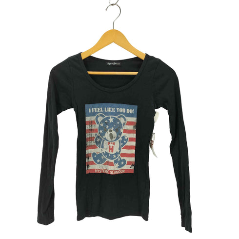 ヒステリックグラマー HYSTERIC GLAMOUR クマ プリント ロングスリーブカットソー レディース FREE