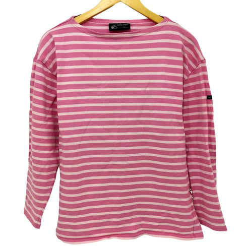 セントジェームス SAINT JAMES ボーダー柄 ボートネックロングスリーブTシャツ レディース