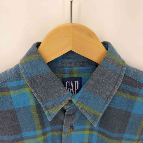 ギャップ Gap 90S OLD GAP チェックネルシャツ メンズ import:M