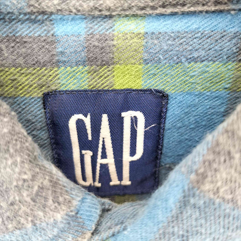 ギャップ Gap 90S OLD GAP チェックネルシャツ メンズ import:M