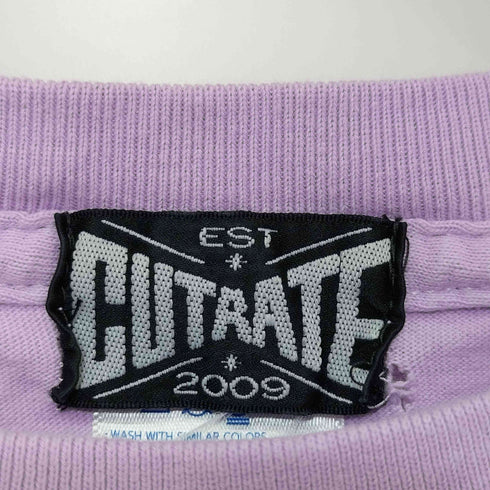 カットレイト CUTRATE 両面プリント ロングスリーブ クルーネックTシャツ メンズ XXL