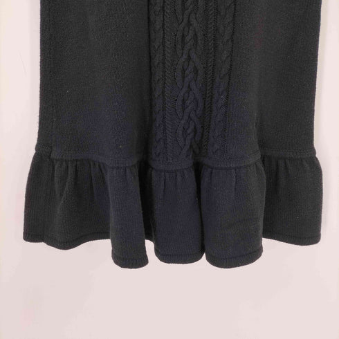 バーバリーブルーレーベル BURBERRY BLUE LABEL ロゴ刺繍 ケーブルニットワンピース レディース 38