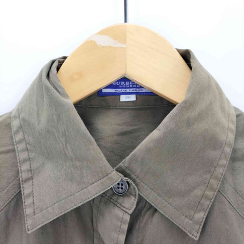バーバリーブルーレーベル BURBERRY BLUE LABEL ロゴ刺繍 半袖シャツ レディース 38