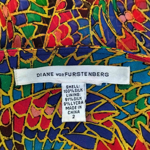 diane von furstenberg 総柄 シルクキャミ レディース 2
