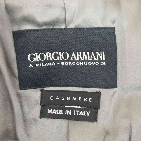 ジョルジオアルマーニ Giorgio Armani イタリア製 レジメンタルストライプ カシミアテーラードジャケット レディース 42